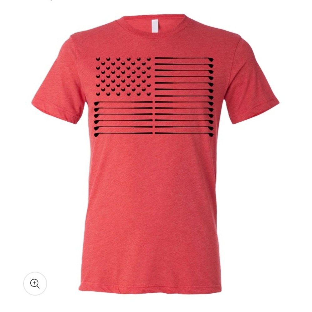 Swing Juice Golf Flag Unisex Red Graphic T-Shirt Size X-Large XL